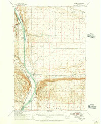 Download a high-resolution, GPS-compatible USGS topo map for Beverly, WA (1956 edition)
