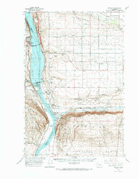 Download a high-resolution, GPS-compatible USGS topo map for Beverly, WA (1966 edition)