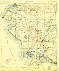 1907 Map of Whatcom County, WA, 1922 Print