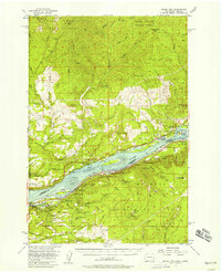 Download a high-resolution, GPS-compatible USGS topo map for Bridal Veil, WA (1958 edition)