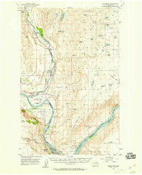 Download a high-resolution, GPS-compatible USGS topo map for Bridgeport, WA (1958 edition)