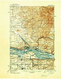 preview thumbnail of historical topo map of Camas, WA in 1941