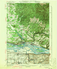 1942 Map of Troutdale, OR