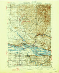 1942 Map of Troutdale, OR, 1946 Print