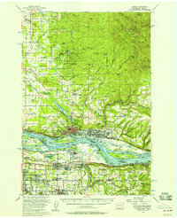 Download a high-resolution, GPS-compatible USGS topo map for Camas, WA (1958 edition)