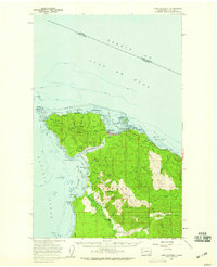 Download a high-resolution, GPS-compatible USGS topo map for Cape Flattery, WA (1959 edition)