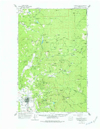 1964 Map of Chewelah, WA, 1977 Print