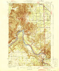 Download a high-resolution, GPS-compatible USGS topo map for Clayton, WA (1944 edition)