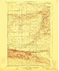 preview thumbnail of historical topo map of Grant County, WA in 1923