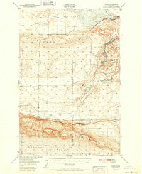preview thumbnail of historical topo map of Grant County, WA in 1951