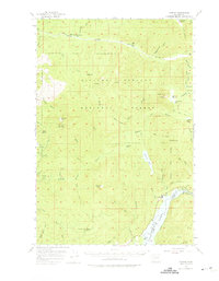 Download a high-resolution, GPS-compatible USGS topo map for Cougar, WA (1975 edition)