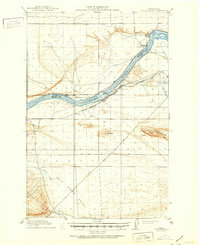 preview thumbnail of historical topo map of Benton County, WA in 1916