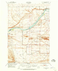 Download a high-resolution, GPS-compatible USGS topo map for Coyote Rapids, WA (1955 edition)