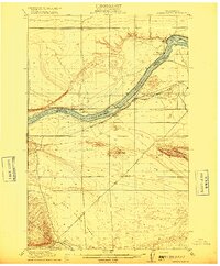 preview thumbnail of historical topo map of Benton County, WA in 1916