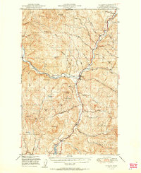 preview thumbnail of historical topo map of Curlew, WA in 1951