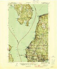 1942 Map of Edmonds, 1944 Print