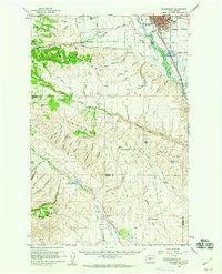 Download a high-resolution, GPS-compatible USGS topo map for Ellensburg, WA (1960 edition)