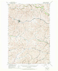 Download a high-resolution, GPS-compatible USGS topo map for Endicott, WA (1970 edition)