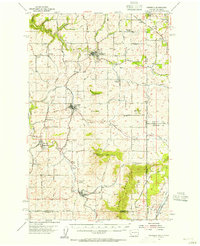 1954 Map of Fairfield, WA, 1956 Print