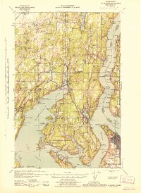 1943 Map of Gig Harbor
