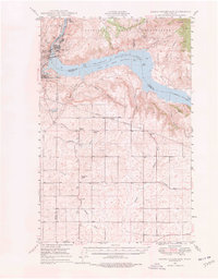 1948 Map of Grand Coulee Dam, 1978 Print