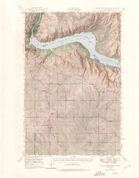 1948 Map of Grand Coulee Dam, 1974 Print
