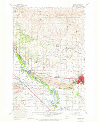 Download a high-resolution, GPS-compatible USGS topo map for Granger, WA (1966 edition)