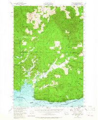 1955 Map of Altoona, WA, 1965 Print