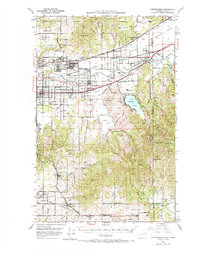 preview thumbnail of historical topo map of Spokane County, WA in 1949