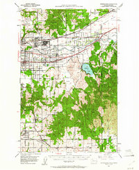 Download a high-resolution, GPS-compatible USGS topo map for Greenacres, WA (1961 edition)