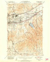 Download a high-resolution, GPS-compatible USGS topo map for Greenacres, WA (1951 edition)