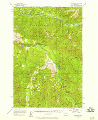 Download a high-resolution, GPS-compatible USGS topo map for Greenwater, WA (1958 edition)