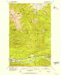 1952 Map of Concrete, WA, 1954 Print