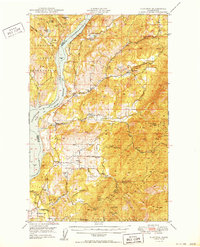 Download a high-resolution, GPS-compatible USGS topo map for Hunters, WA (1950 edition)