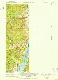 preview thumbnail of historical topo map of Kettle Falls, WA in 1951