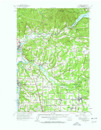 Download a high-resolution, GPS-compatible USGS topo map for La Center, WA (1962 edition)
