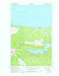 Download a high-resolution, GPS-compatible USGS topo map for Lake Crescent, WA (1977 edition)