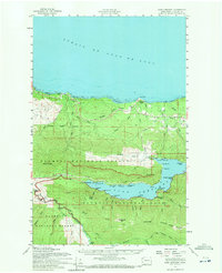 Download a high-resolution, GPS-compatible USGS topo map for Lake Crescent, WA (1971 edition)