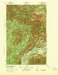preview thumbnail of historical topo map of Clallam County, WA in 1942