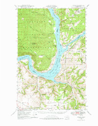 Download a high-resolution, GPS-compatible USGS topo map for Lincoln, WA (1976 edition)