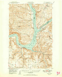 Download a high-resolution, GPS-compatible USGS topo map for Lincoln, WA (1950 edition)
