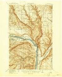 preview thumbnail of historical topo map of Douglas County, WA in 1914
