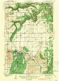 1943 Map of Airway Heights, WA