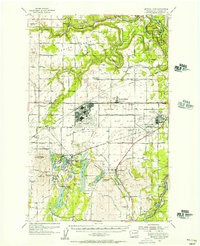 1954 Map of Airway Heights, WA, 1956 Print