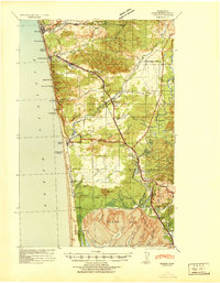 preview thumbnail of historical topo map of Moclips, WA in 1941