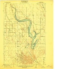 1912 Map of Moses Lake
