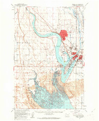 Download a high-resolution, GPS-compatible USGS topo map for Moses Lake, WA (1962 edition)