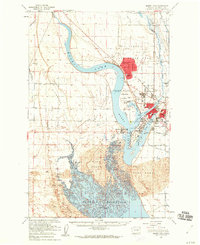 Download a high-resolution, GPS-compatible USGS topo map for Moses Lake, WA (1960 edition)