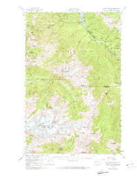 Download a high-resolution, GPS-compatible USGS topo map for Mount Olympus, WA (1974 edition)