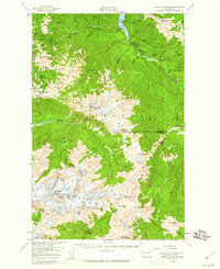 Download a high-resolution, GPS-compatible USGS topo map for Mount Olympus, WA (1960 edition)